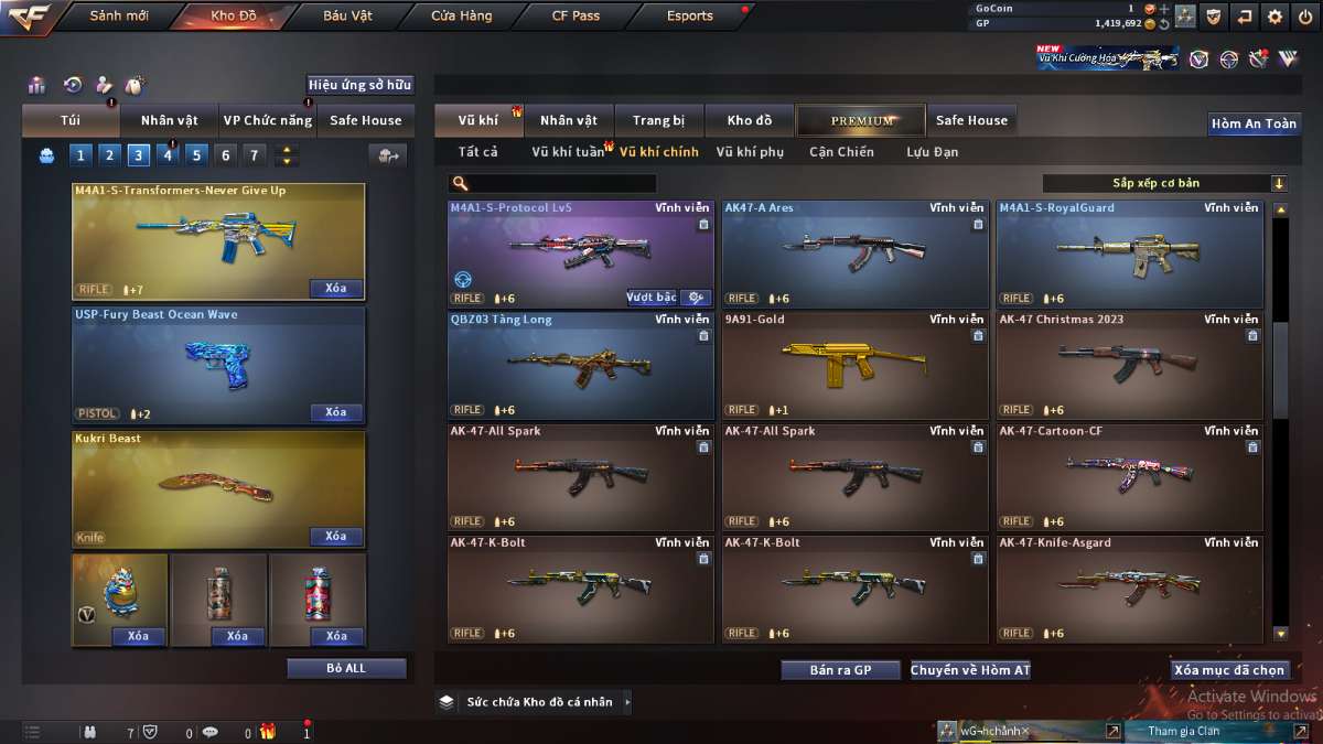 shop acc cf uy tin gia re